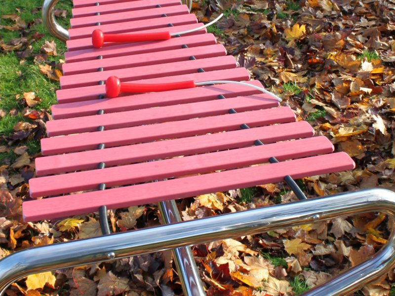 Marimba Outdoor Music Instrument (instrument only; view 1)