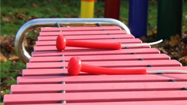 Marimba Outdoor Music Instrument (instrument only; view 2)