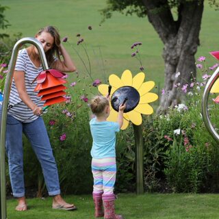 Percussion Play Inspired by Nature Ensemble (mother and 4 children playing)