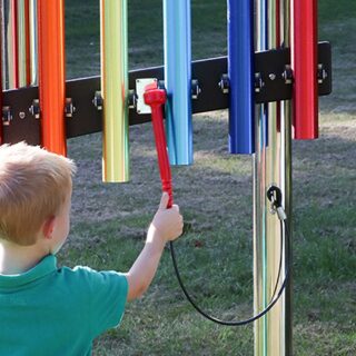 Percussion Play Rainbow Chimes Pentatonic C5-C6 (little boy playing)
