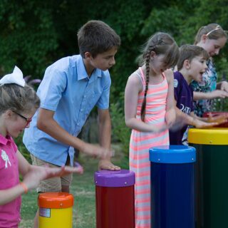 Percussion Play Rainbow Sambas Outdoor Drums